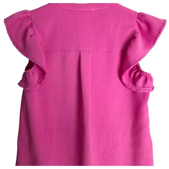 Women's - THML Pink Flutter Sleeve Dress, Size XS - Picture 6 of 6